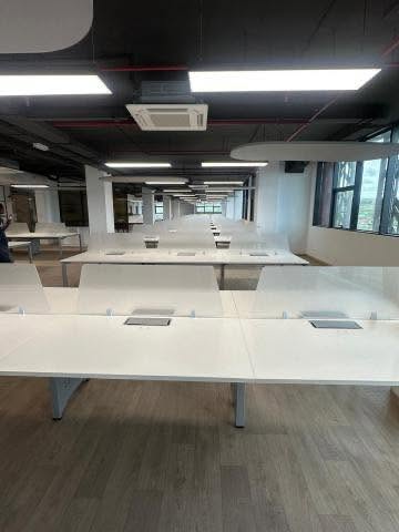 Workstations installed during a corporate office relocation in Mauritius